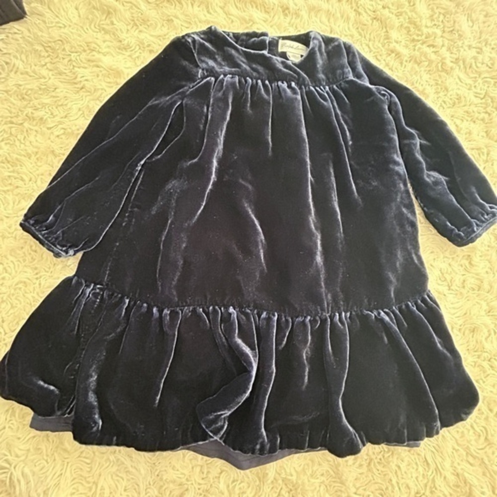 Ralph Lauren Velvet Long Sleeve Dress‎